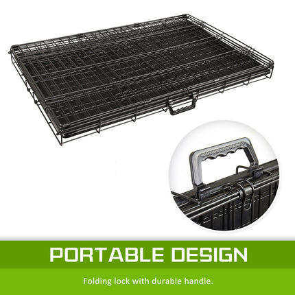 Wire Dog Cage Foldable Crate Kennel 36in with Tray.