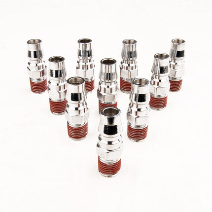 10X 1/4" Nitto Type Male Air Coupling Coupler Fitting Connector 4 x 1.5cm.