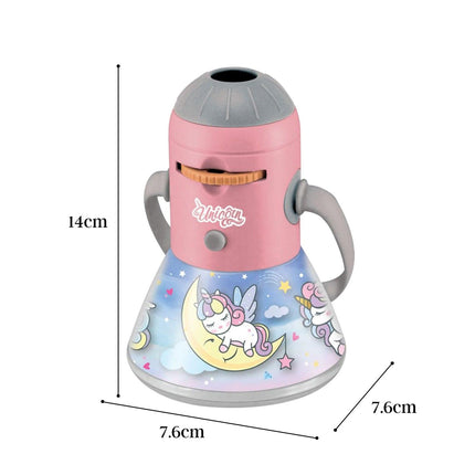 Unicorn Mini Night Light Camping Projector - Lantern Torch Kids Learning Toy.