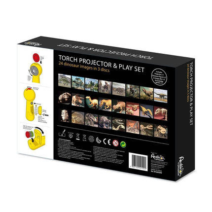 Dinosaur Projector and 3 Toy Figures Play Set - Kids STEM Learning Set.