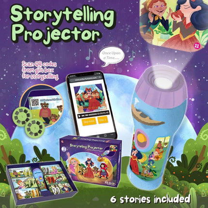 Storytelling Torch Projector 6 Stories Gift Set - Audio Kids Learning STEM Toy  - Series 2.