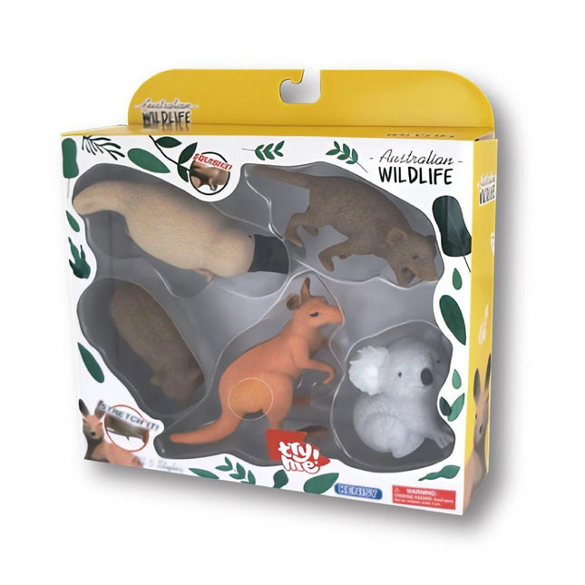 Stretchy Squishy Australian Wildlife Gift Set - Sensory Stimulation Animal Toys.