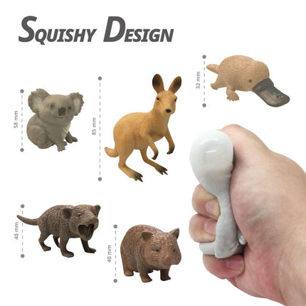 Stretchy Squishy Australian Wildlife Gift Set - Sensory Stimulation Animal Toys.