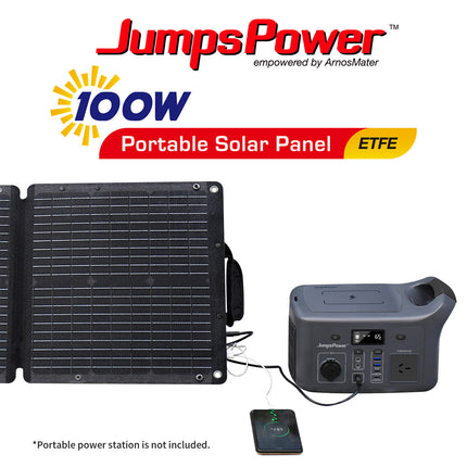 100W Solar Panel Portable Charger JumpsPower Power Generator Foldable.