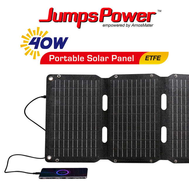 40W Solar Panel Portable Charger JumpsPower Power Generator Foldable.