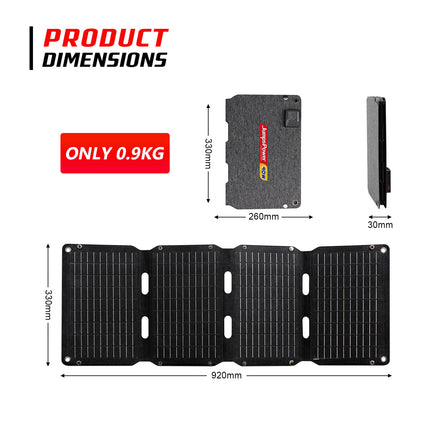40W Solar Panel Portable Charger JumpsPower Power Generator Foldable.