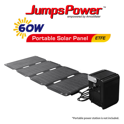 60W Solar Panel Portable Charger JumpsPower Power Generator Foldable.