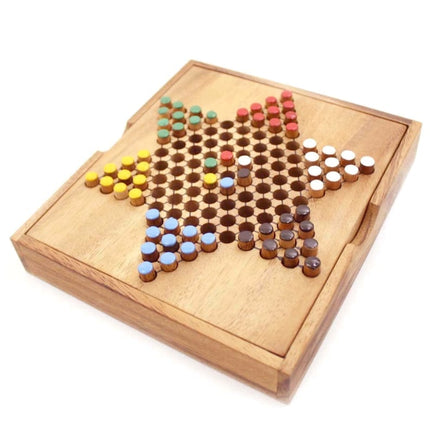 Chinese Checkers - wooden board game, strategy game, game for adults, game.