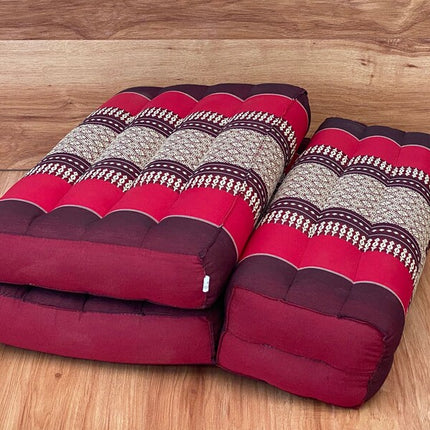 Mothers day gift Meditation Cushion Set RED Medium Size-RED3-Fold Zafu.