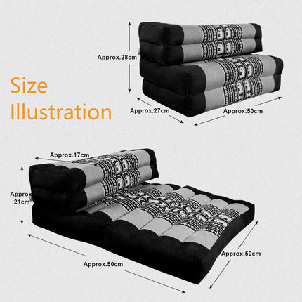 Mothers day gift Meditation Cushion Set RED Medium Size-RED3-Fold Zafu.