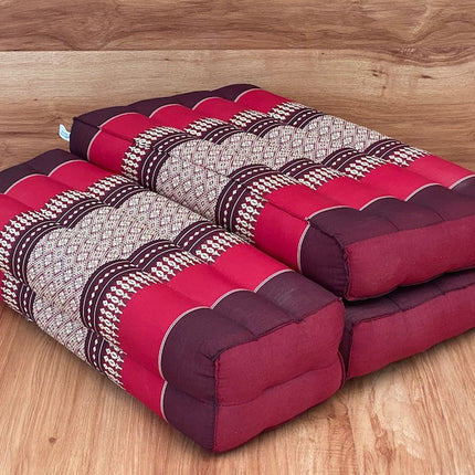 Mothers day gift Meditation Cushion Set RED Medium Size-RED3-Fold Zafu.