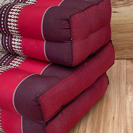 Mothers day gift Meditation Cushion Set RED Medium Size-RED3-Fold Zafu.