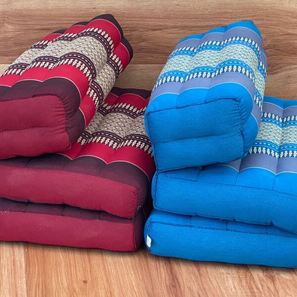 Mothers day gift Meditation Cushion Set RED Medium Size-RED3-Fold Zafu.