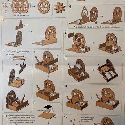 Marble Run Model Kids Building Kits Construction Toy Wooden Crafts.