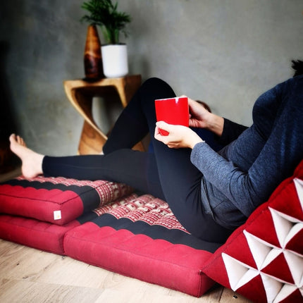 Yoga Thai relaxation Jumbo size cushions 3-Fold Zafu Meditation Cushion Set-100% Kapok Fibre XL JUMBO size.