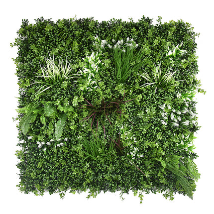 YES4HOMES 1 SQM Artificial Plant Wall Grass Panels Vertical Garden Foliage Tile Fence 1X1M Green.