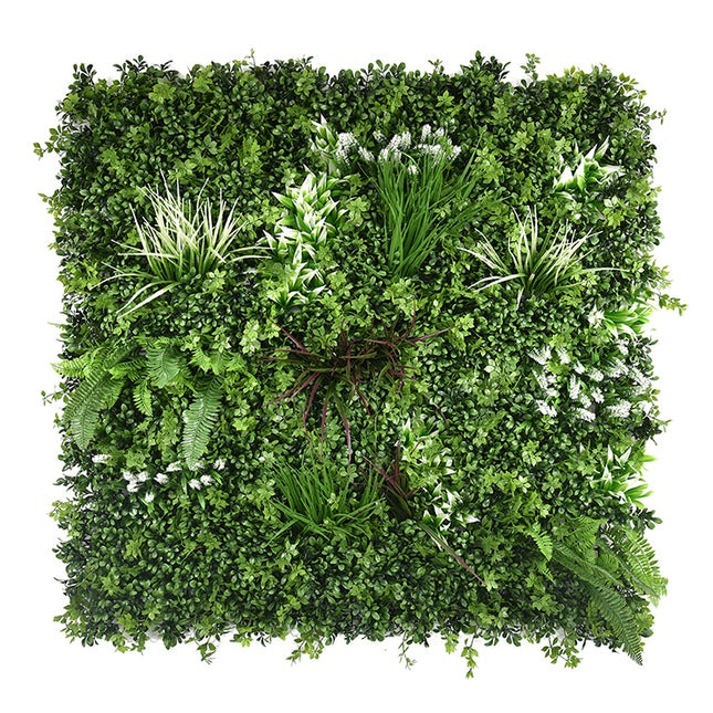 YES4HOMES 1 SQM Artificial Plant Wall Grass Panels Vertical Garden Foliage Tile Fence 1X1M Green.