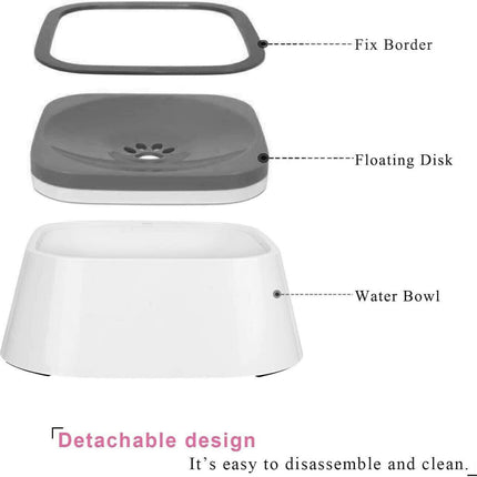 YES4PETS 1 x Medium Pet No Spill Feeder Bowl Dog Cat Puppy slow food Interactive Dish Dispenser.