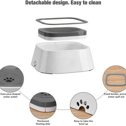 YES4PETS 1 x Medium Pet No Spill Feeder Bowl Dog Cat Puppy slow food Interactive Dish Dispenser.