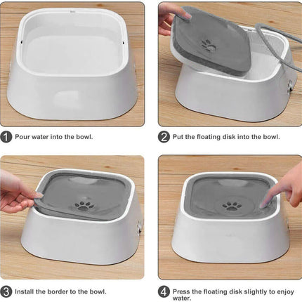 YES4PETS 1 x Medium Pet No Spill Feeder Bowl Dog Cat Puppy slow food Interactive Dish Dispenser.