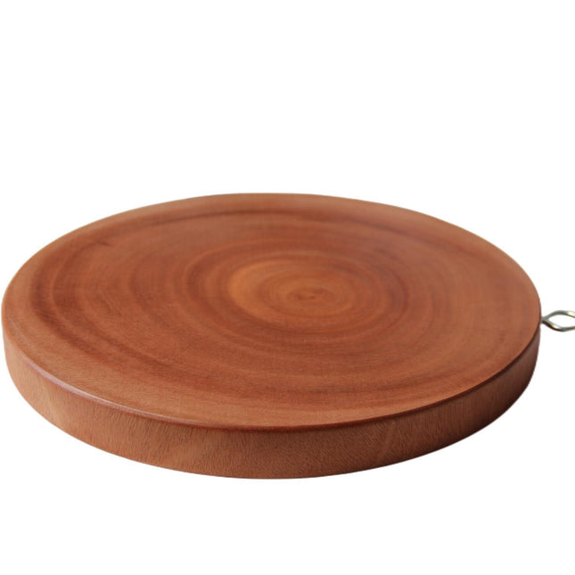 YES4HOMES 30cm Natural Hardwood Hygienic Kitchen Cutting Wooden Chopping Board Round.