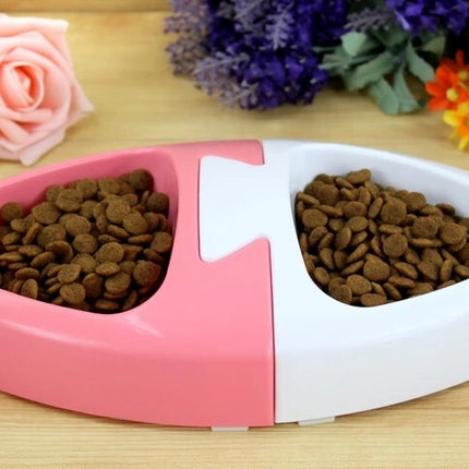 YES4PETS 2 x Medium Pet Plastic Rabbit Dog Feeding Bowls Cat Rabbit Guinea Pig Feeder.