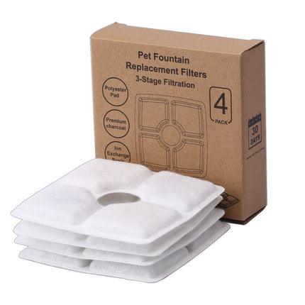 YES4PETS 8 x Pet Dog Cat Fountain Filter Replacement Activated Carbon Ion Filtration System  Dispenser Compatible.