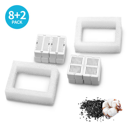 YES4PETS 16 x Pet Dog Cat Fountain Filter Replacement Activated Carbon Exchange Filtration System Automatic Water Dispenser Compatible.
