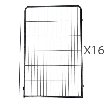 YES4PETS 16 Panel 120 cm Heavy Duty Pet Dog Cat Rabbit Exercise Extension Playpen Puppy Rabbit Fence.