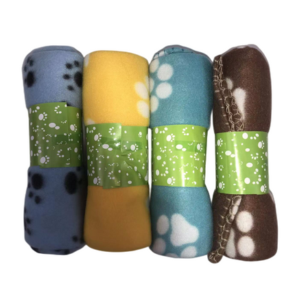 YES4PETS 4 X Pet Blanket Dog Cat Rug Puppy Kitten Washable Soft Warmth Fleece 100 X 70 CM.
