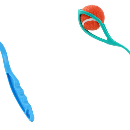 YES4PETS 4 x Pet Dog Puppy Tennis Ball Launcher Interactive Fetch Toy Thrower.