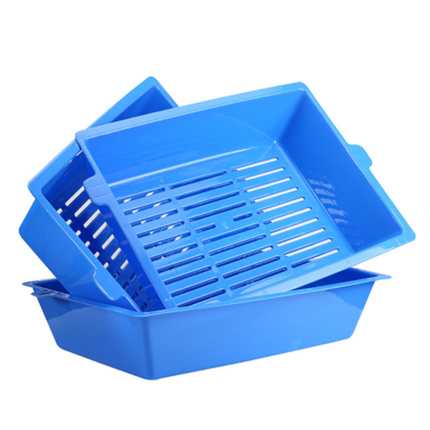 YES4PETS Lift and Sift Self Cleaning Kitty Litter Trays Cat Litter Tray Toilet Sifting Slotted Trays.