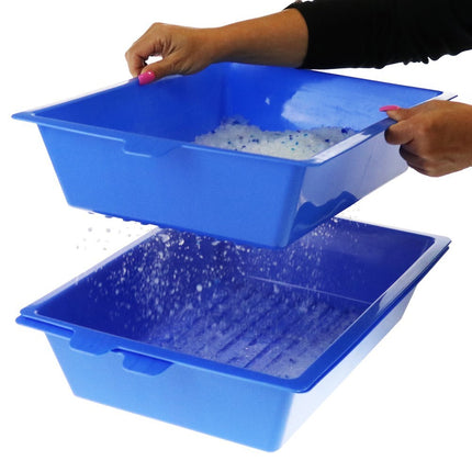 YES4PETS Lift and Sift Self Cleaning Kitty Litter Trays Cat Litter Tray Toilet Sifting Slotted Trays.