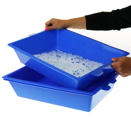 YES4PETS Lift and Sift Self Cleaning Kitty Litter Trays Cat Litter Tray Toilet Sifting Slotted Trays.