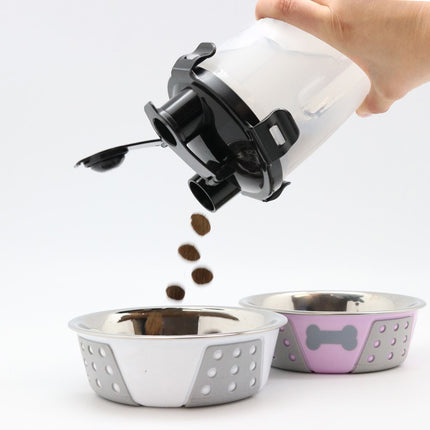 YES4PETS Portable Pet Dog Puppy Cat Drinking Travel Food Water Feeder Bottle.