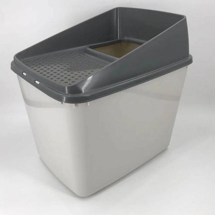 XL Top Entry Cat Litter Box No Mess Large Enclosed Covered Kitty Tray.