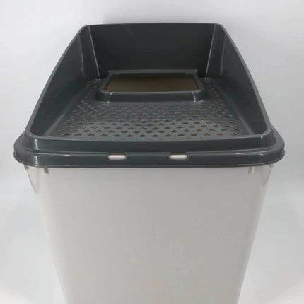 XL Top Entry Cat Litter Box No Mess Large Enclosed Covered Kitty Tray.