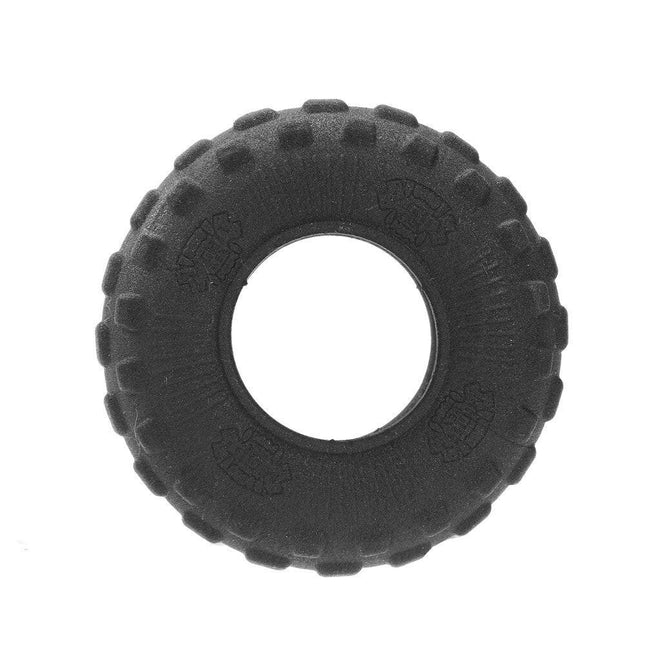YES4PETS 2 x Small Dog Puppy Terrain Rubber Tyre Toy Dental Hygiene Chew Play Toy.