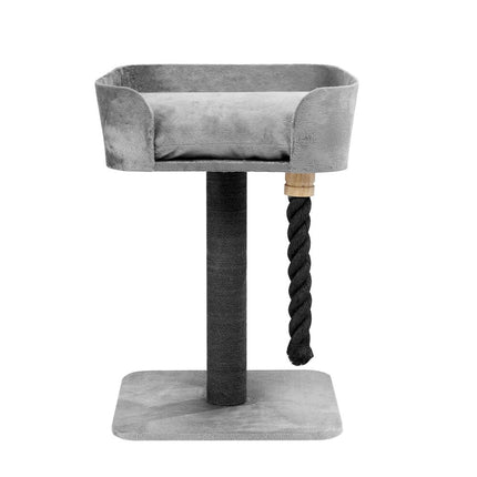 Grey Cat Scratching Tree Scratcher Post Pole Furniture Gym House.