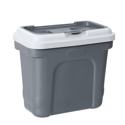 30L Pet Dogs Puppy Food Storage Storer Container w/ Scoop Grey.