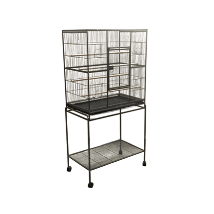 YES4PETS 161 cm Bird Cage Parrot Aviary Pet Stand-alone Budgie Perch Castor Wheels.