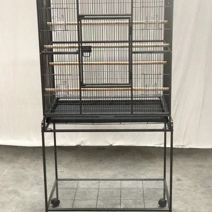 YES4PETS 161 cm Bird Cage Parrot Aviary Pet Stand-alone Budgie Perch Castor Wheels.