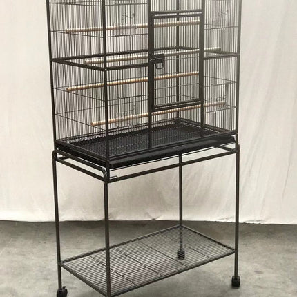 YES4PETS 161 cm Bird Cage Parrot Aviary Pet Stand-alone Budgie Perch Castor Wheels.