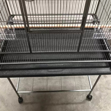 YES4PETS 161 cm Bird Cage Parrot Aviary Pet Stand-alone Budgie Perch Castor Wheels.