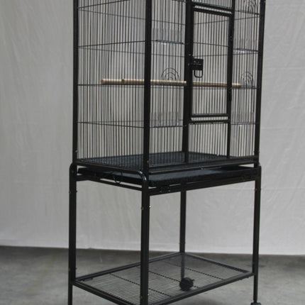 YES4PETS 135cm Bird Cage Parrot Aviary Pet Stand-alone Budgie Perch Castor Wheels.