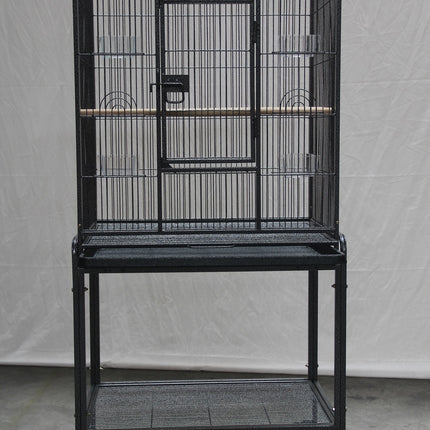 YES4PETS 135cm Bird Cage Parrot Aviary Pet Stand-alone Budgie Perch Castor Wheels.