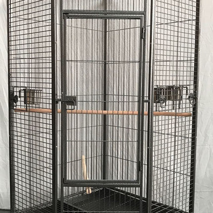 YES4PETS 162cm Large Corner Bird Cage Pet Parrot Aviary Perch Castor Wheel.