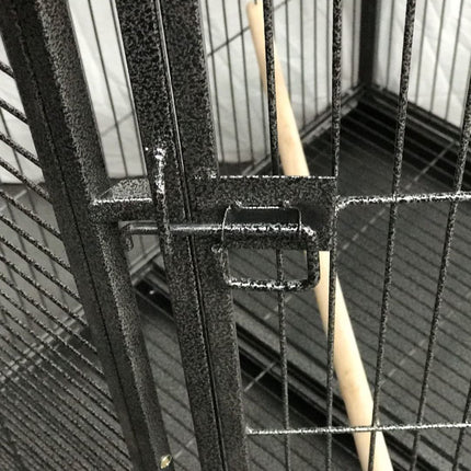YES4PETS 162cm Large Corner Bird Cage Pet Parrot Aviary Perch Castor Wheel.