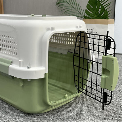 YES4PETS Medium Dog Cat Rabbit Crate Pet Kitten Carrier Parrot Cage Green.