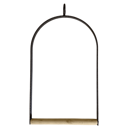 YES4PETS Bird Cage Jumbo Swing Metal Arch Frame Wood Perch Canary Pet Parrot Hanging Toy.